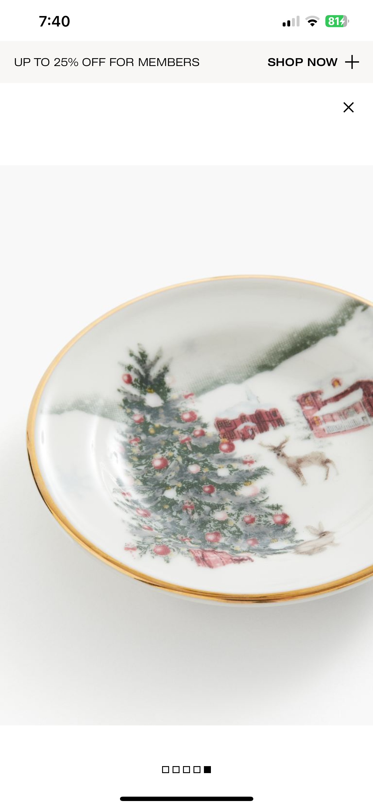 Small Christmas plate