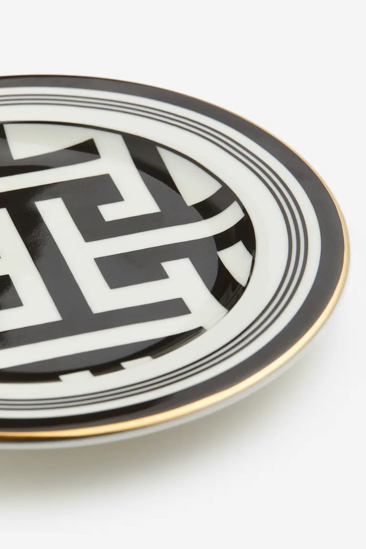 Maze Porcelain mug set - Black