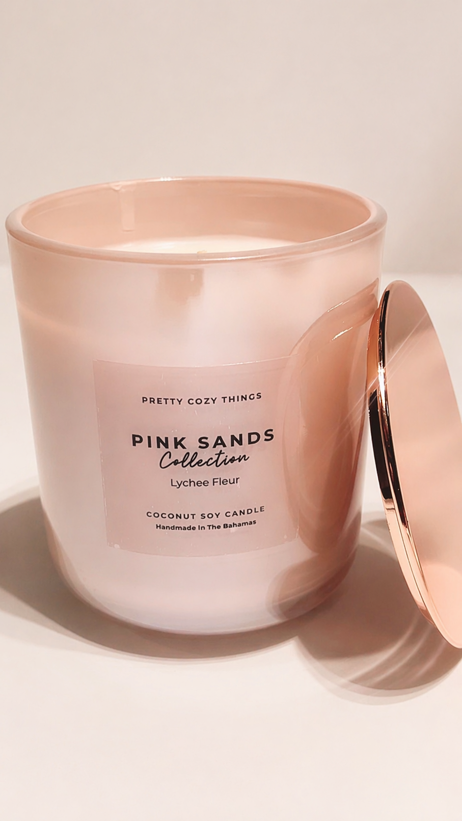Pink Sands Coconut Soy Candle 12 Oz.