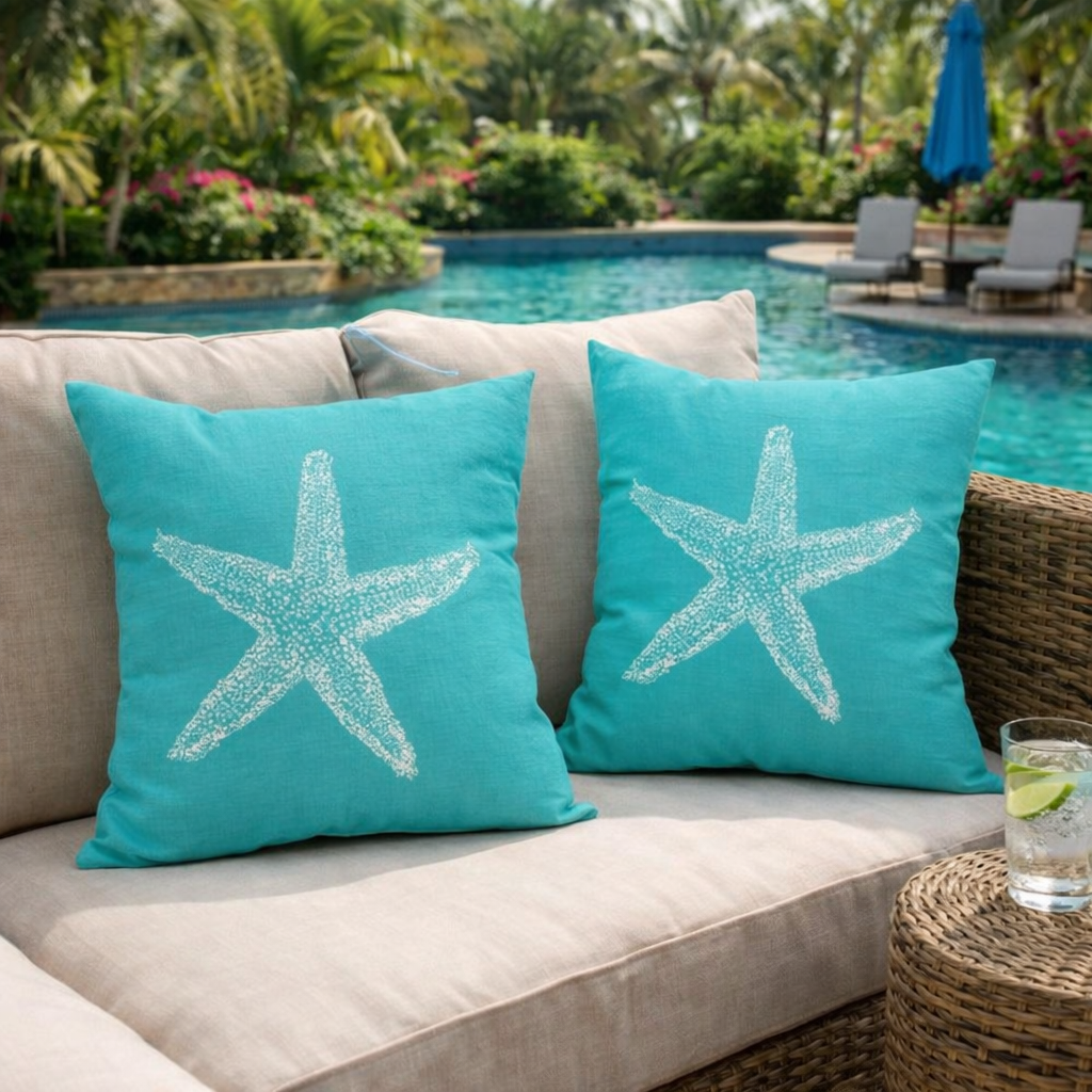 Coastal Starfish Pillow