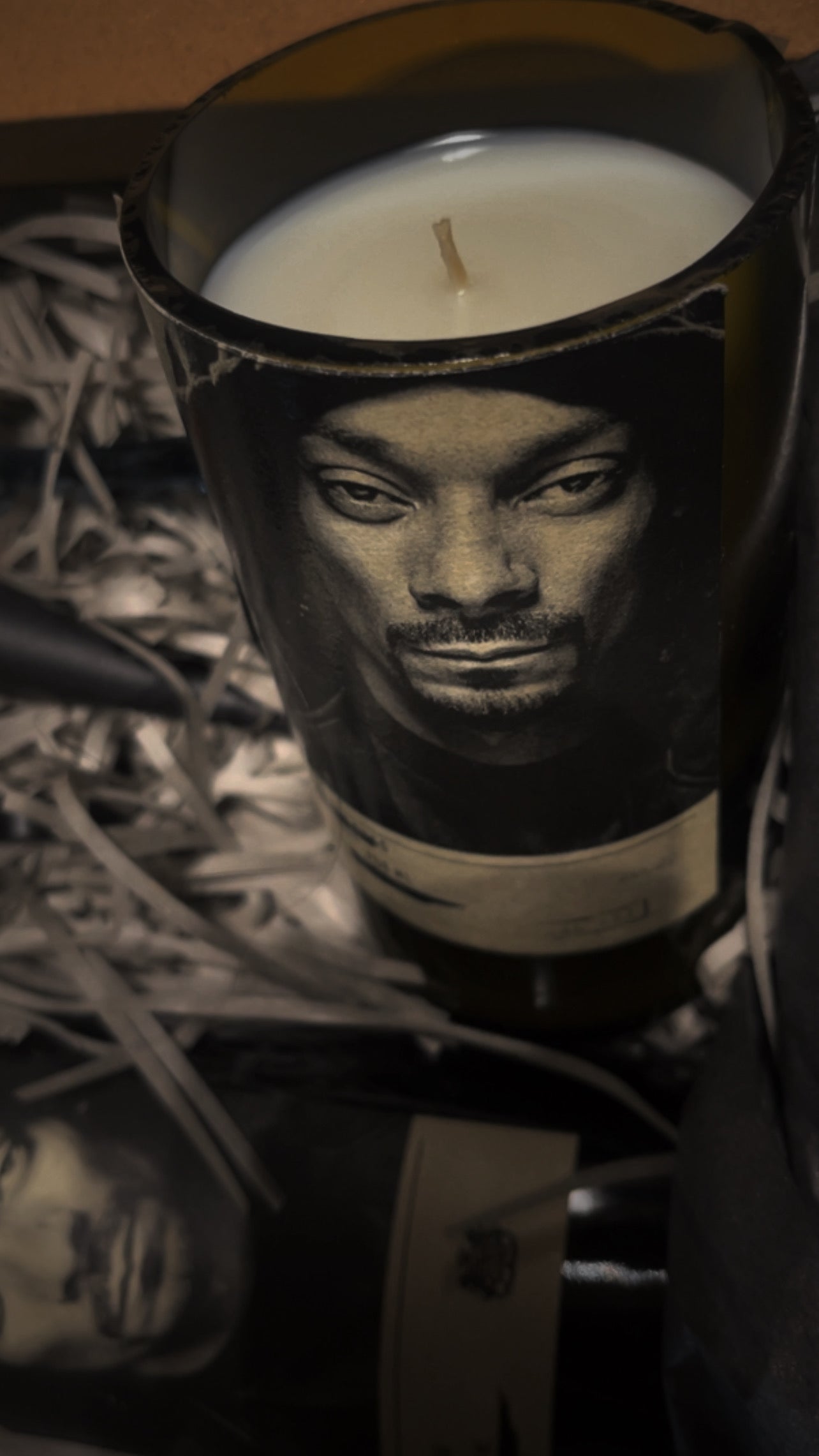 The Reclaimed Bottle Candle Masculine Box.