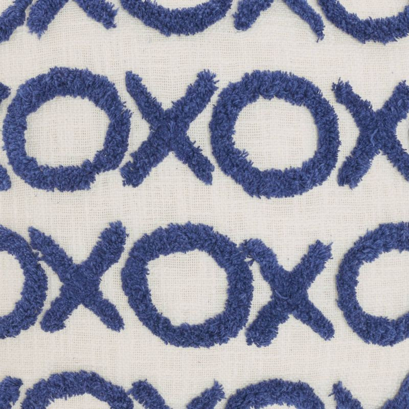 'XOXO' Throw Cushion - Blue.