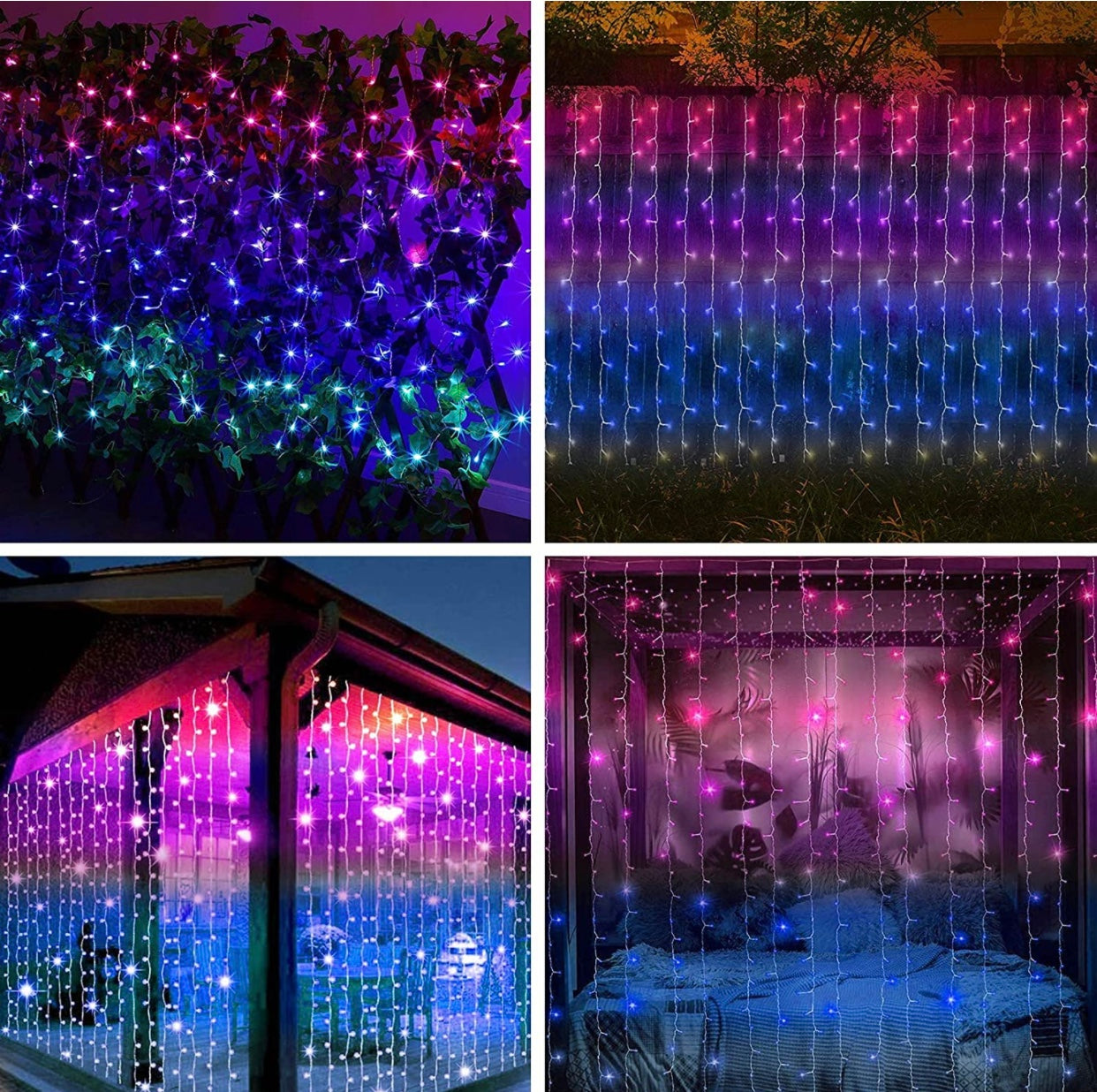 Solar Powered Curtain Lights